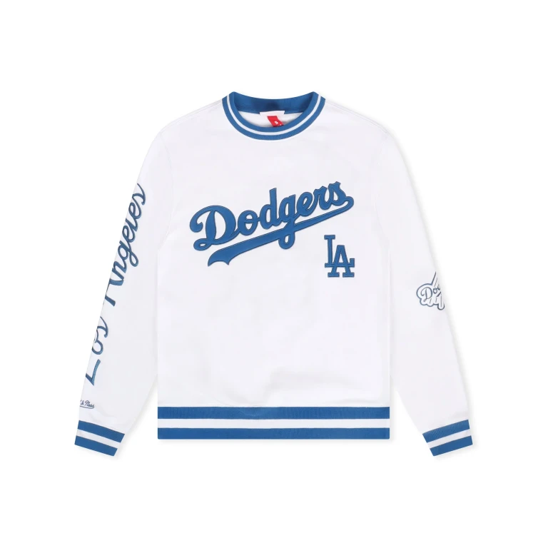 Dodgers Fleece Crewneck - Arctic White