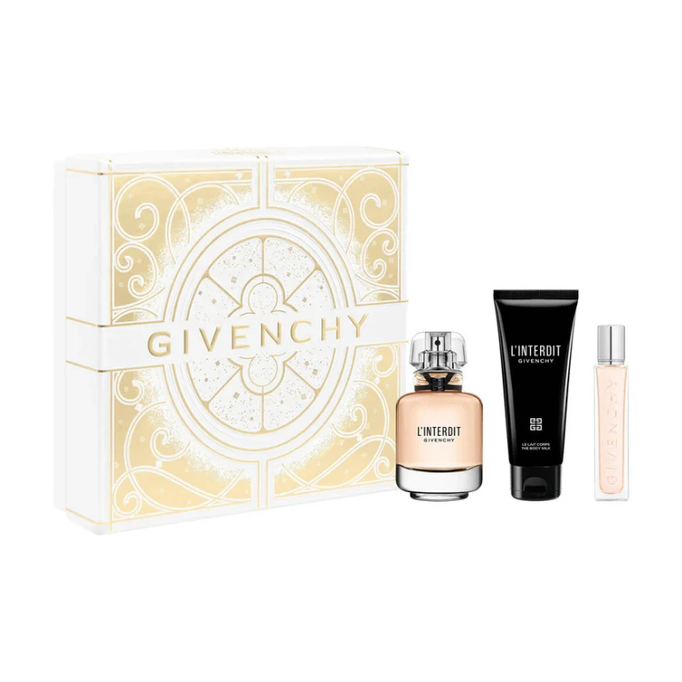 Givenchy L`interdit Eau De Parfum Gift Set 50ml With Body Lotion 75ml And Travel Spray 12.5ml 1 unit
