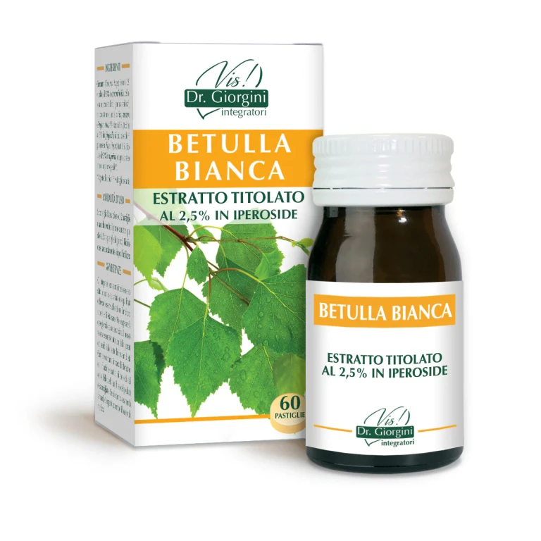white birch titrated extract 60 tablets 500 mg - 30 gr