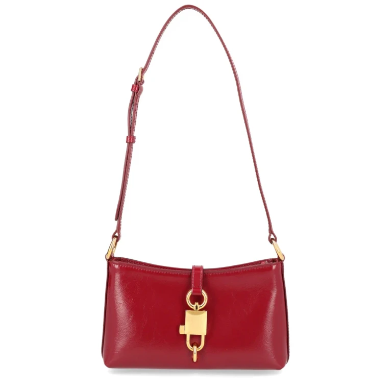 Lock Leather Shoulder Bag