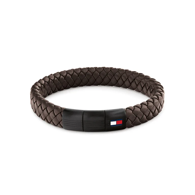Brown Leather Bracelet With Steel Closure 2790661