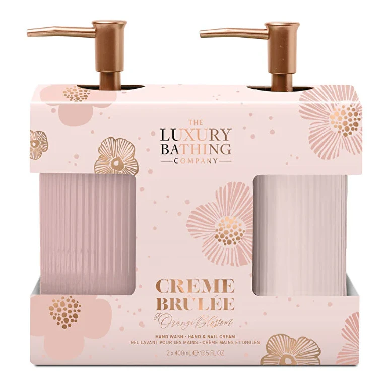 Gift Set for Intensive Hand Care Crème Brûlée, Orange Blossom and Vanilla 2 Pieces