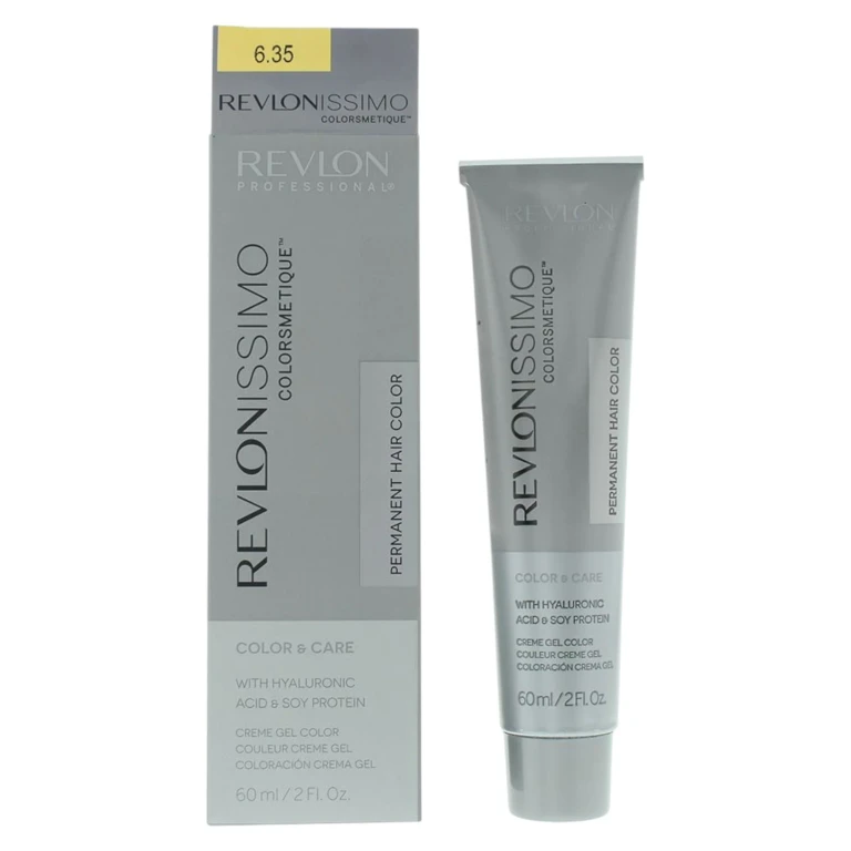Revlonissimo Colorsmetique Permanent Hair Color 6.35 Dark Amber Blonde 60 ml