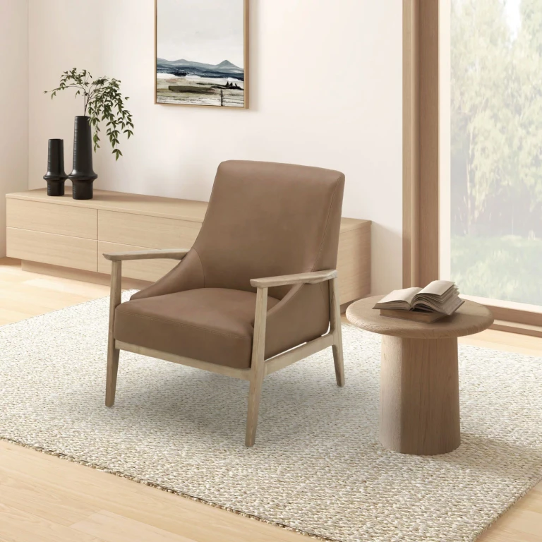Leather Accent Chair