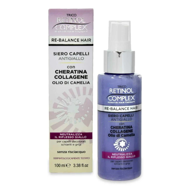 100 Ml Anti-Yellow Serum With Keratin, Collagen & Camellia Oil