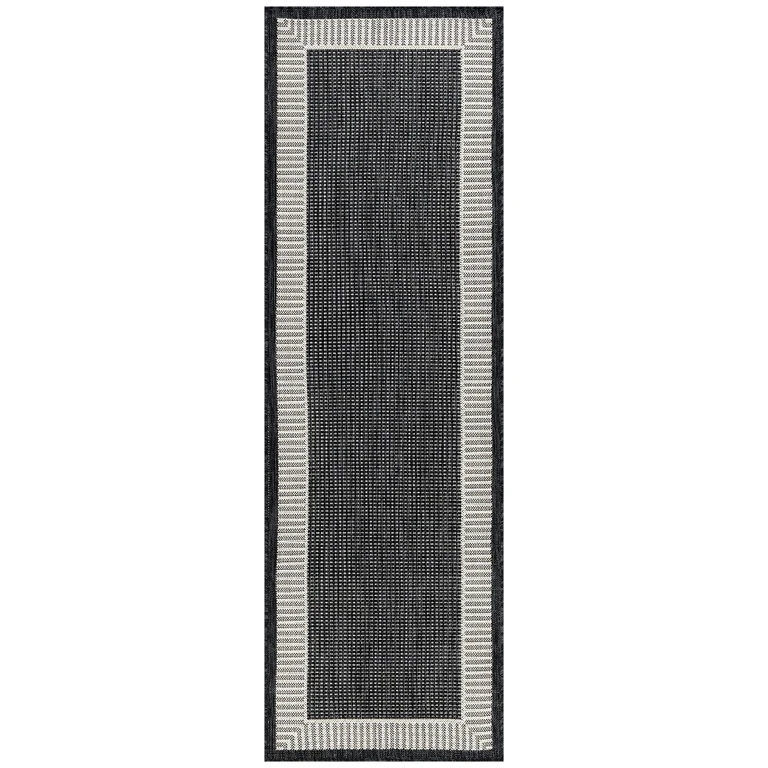 Elgin 3 x 10 Black Indoor-Outdoor Area Rug