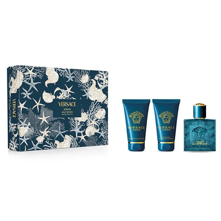 Eros - Edt 50 Ml + Shower Gel 50 Ml + Aftershave Balm 50 Ml unique
