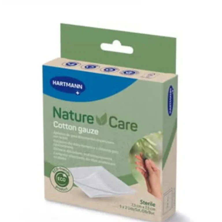 Nature Care Gauze Pads 100% Cotton 7.5cm X 7.5cm