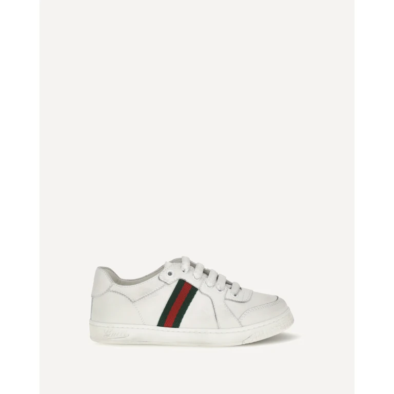 Leather Sneakers with Web detail for Boy Boy 29