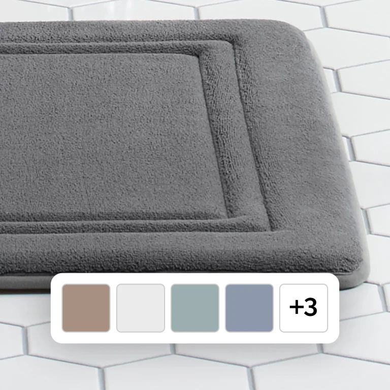 Quick Dry Memory Foam Bath Mat, 24'x36'-Acorn:- Acorn Online Only
