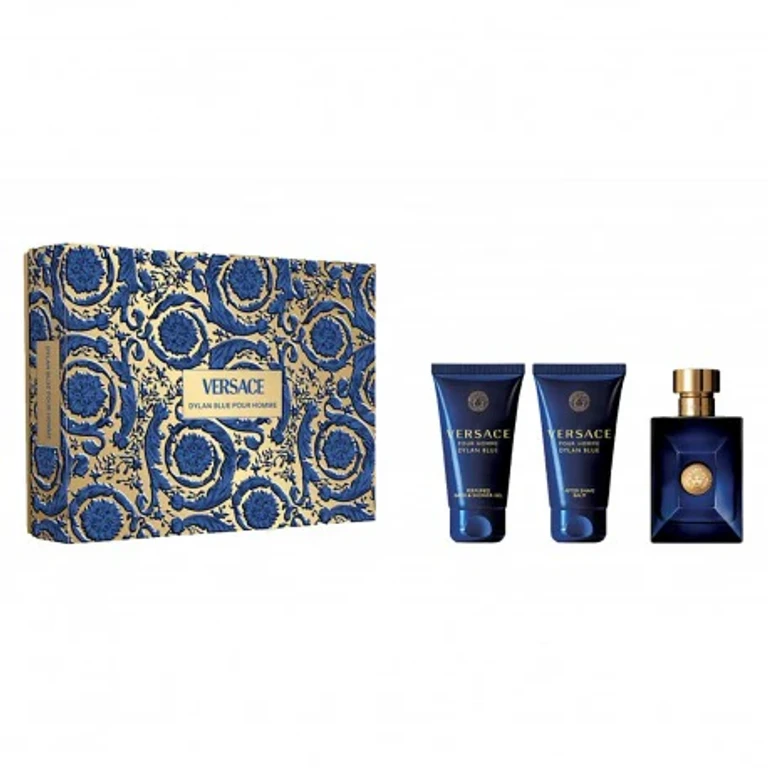 Dylan Blue Gift Set Eau de Toilette Shower Gel and Aftershave Balm