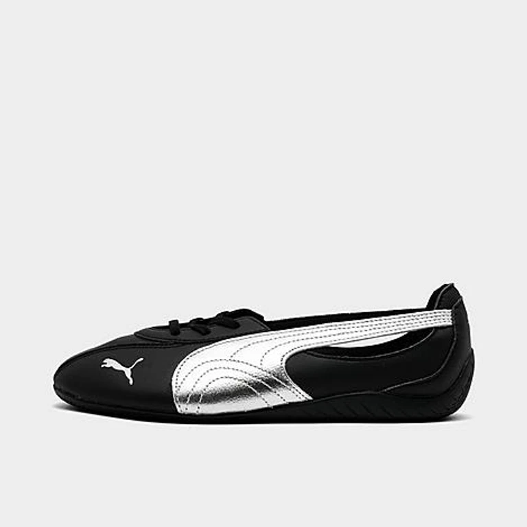 Speedcat Ballet Nova Metallic Sapatos Casuais em PUMA Preto/PUMA Prata
