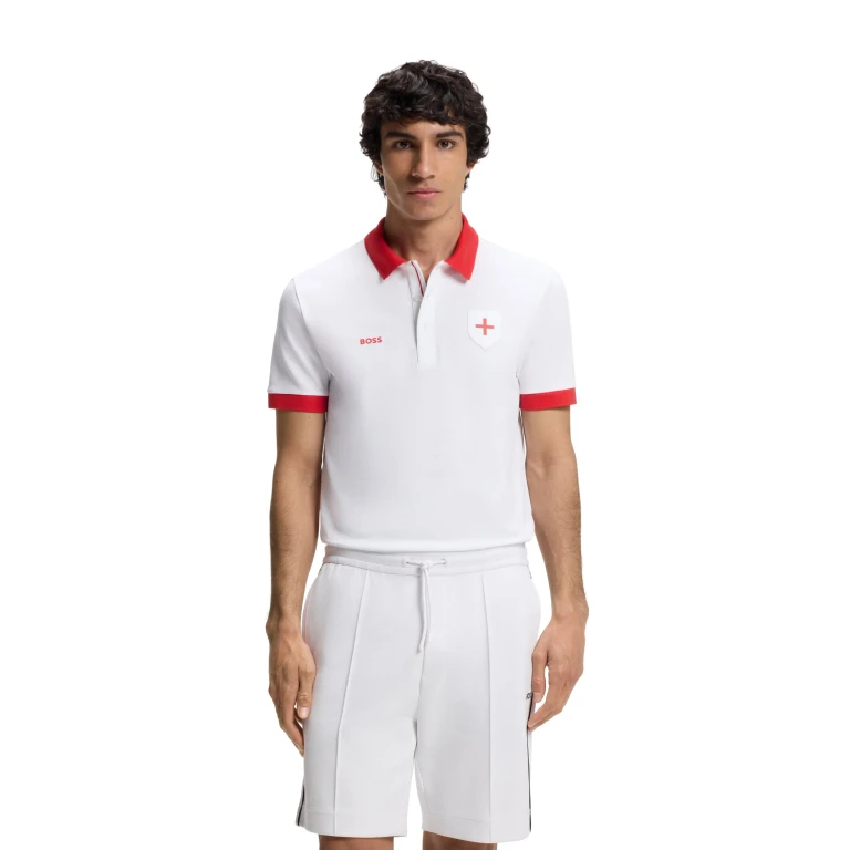 Boss Green England Polo - White