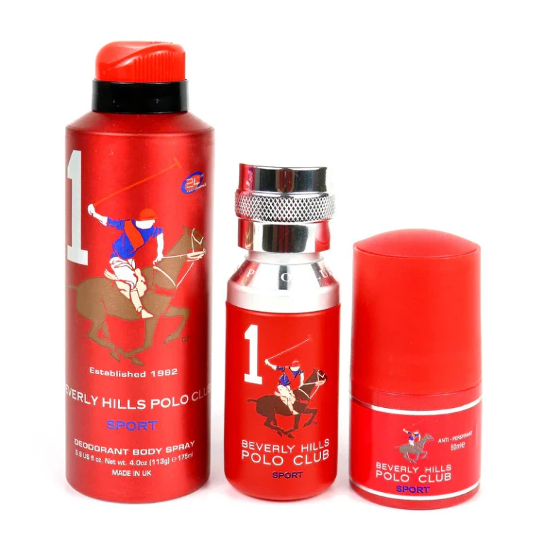 1982 Sport Gift Set for Men Eau de Toilette 50 ml Deodorant Spray 175 ml Roll-On 50 ml