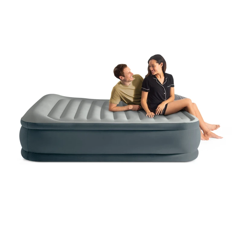 Queen Dura-Beam Comfort Pillow Airbed w/ Internal Pump