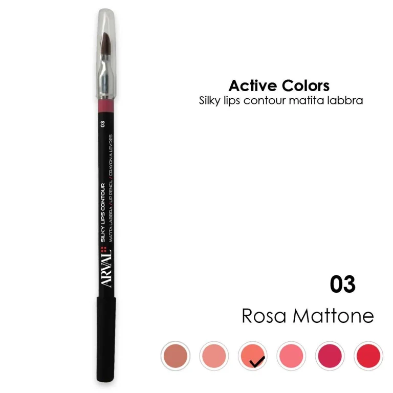 Silky contour n. 03 - matita labbra rosa mattone