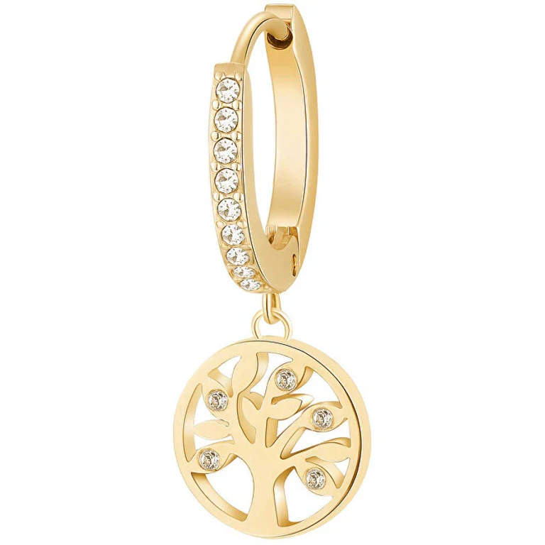 Tree of Life Chakra Gold Plated Single Earrings BHKE005