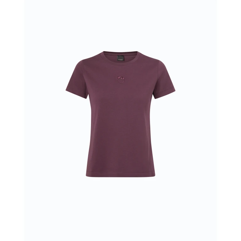 T-shirt Pinko con patch Love Birds