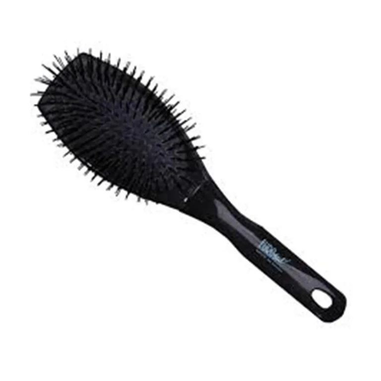 Medium black plastic pick brush 1 pc