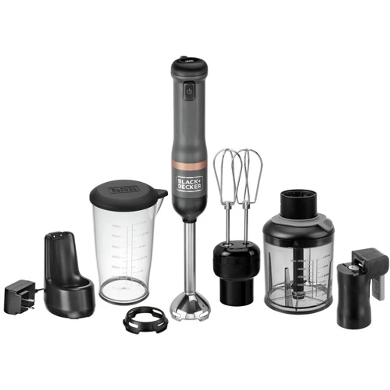 kitchen wand Cordless Blender 4-in-1 Kitchen Multi-Tool - Grey