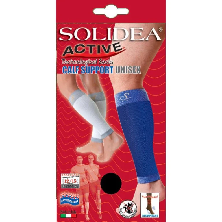 Solidea Calf Support Compression Leg Warmers 12 15mmHg 3L White