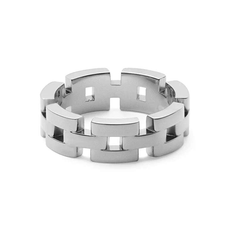 Stainless Steel Ring with 3 Links Dw0040102 - Size: 54 Mm