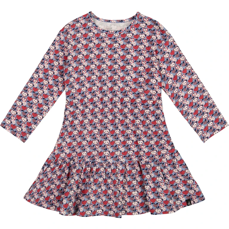 Organic Cotton Dress with Flounce Hem - Little Girl