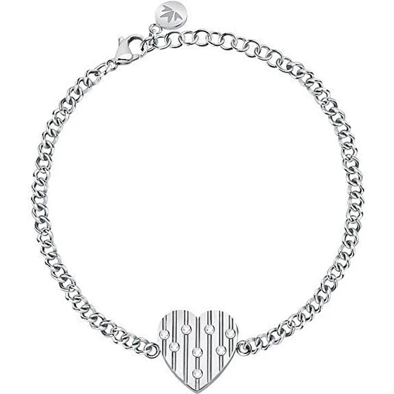 Romantic Bracelet in Steel with Heart Incanto Sava10