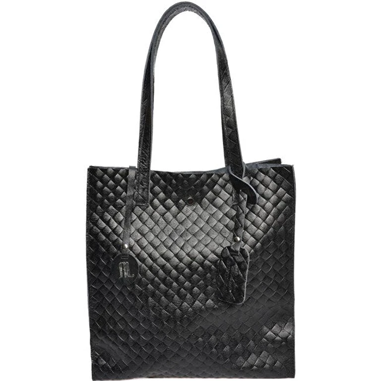 Women's Black Leather Handbag