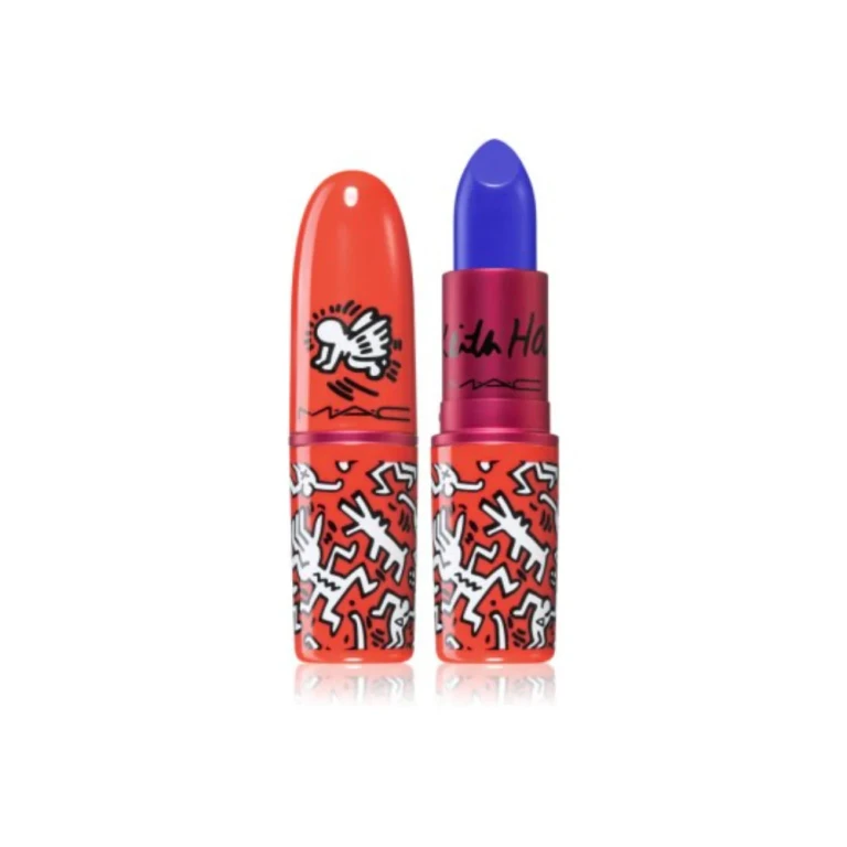 MAC Viva Glam X Keith Haring Barra de Labios Crema de Larga Duración Canal Blue