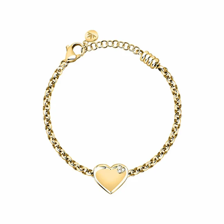 Romantic Bracelet in Gold-Plated Steel Drops Scz1418