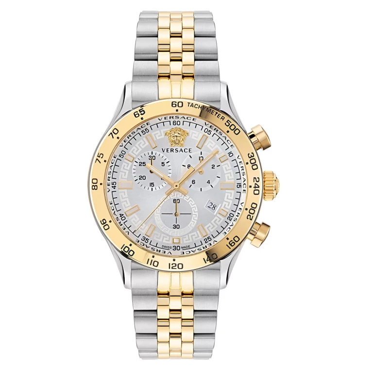 Men's Hellenyium Chronograph Two-Tone Bracelet Watch, 44mm