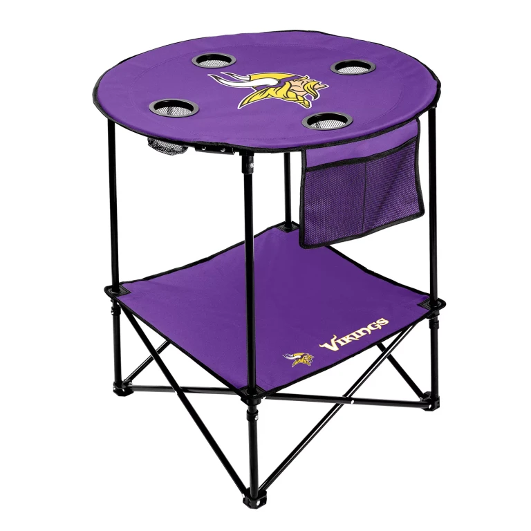 NFL Round Table w/ Shelf - Minnesota Vikings:- Minnesota Vikings