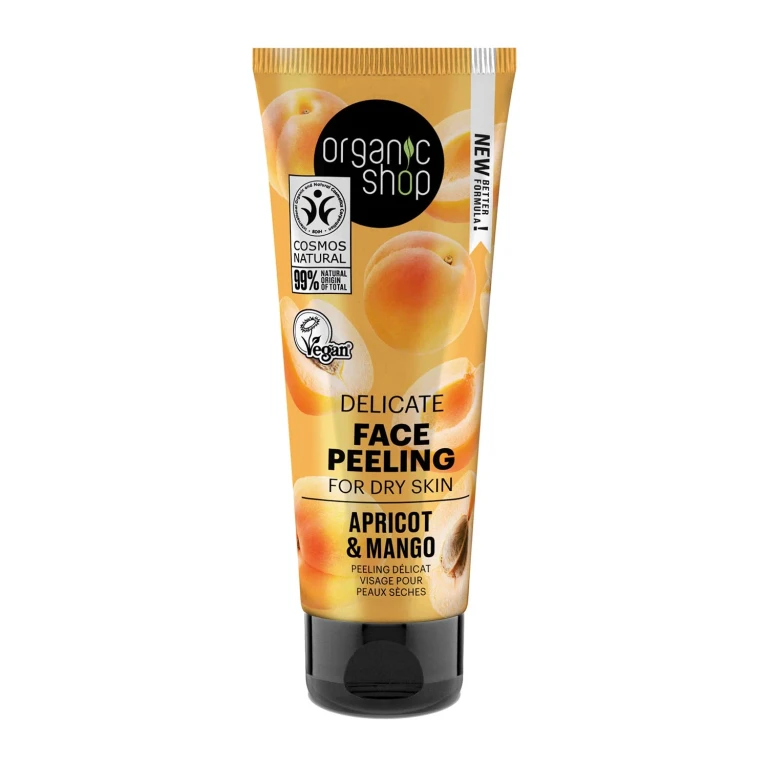 Organic Shop Apricot Gentle Facial Peeling for Dry Skin 75ml