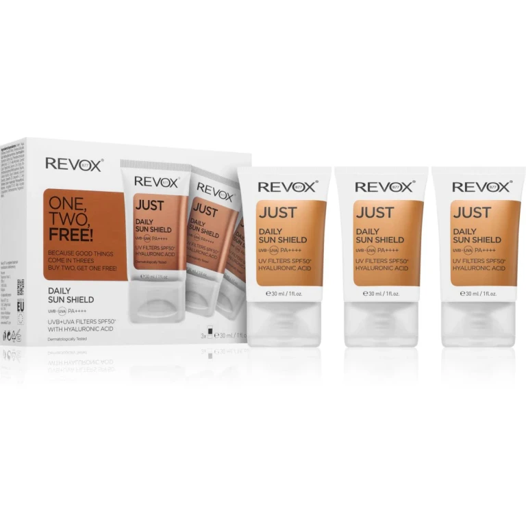JUST Daily Sun Shield Face Protective Cream SPF 50+ 3×30 ml