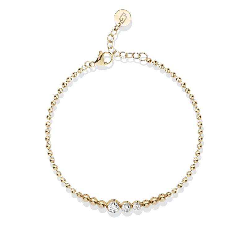 Liu Jo Gold-Plated Beaded Bracelet with Crystals Lj2830