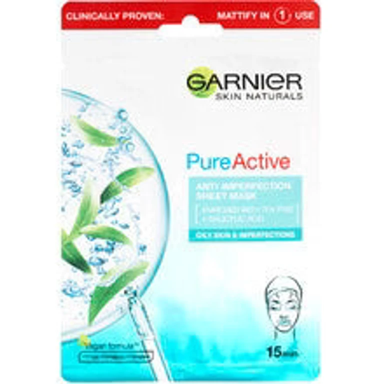 Pure Active Moisturizing Sheet Mask with Tea Tree and Salicylic Acid for Impure Skin