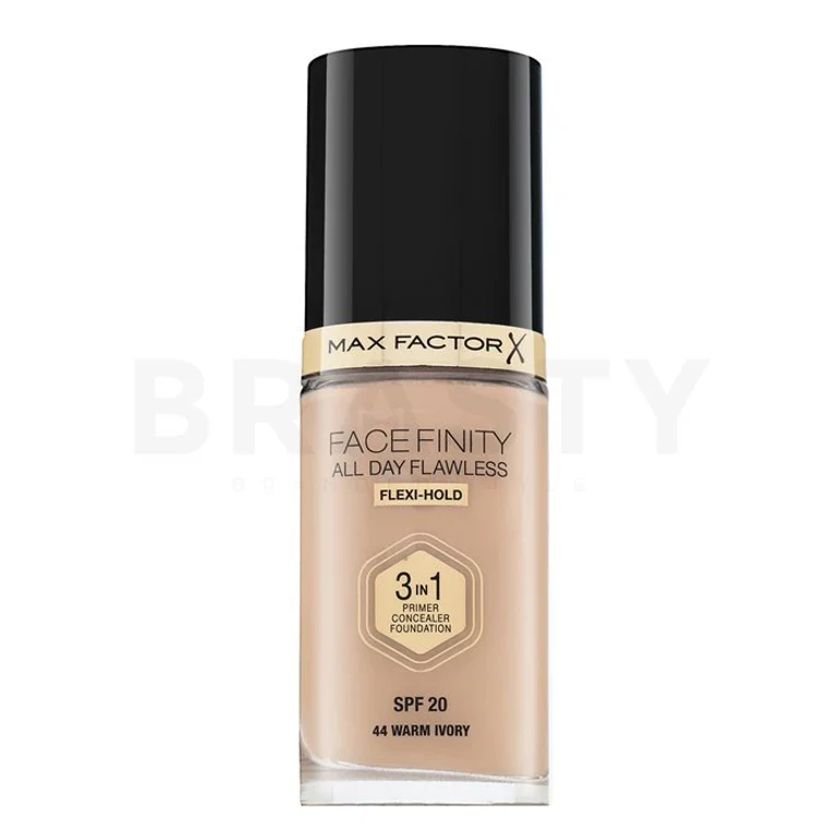 Facefinity All Day Flawless Flexi-Hold 3in1 Primer Concealer Foundation SPF20 44 30 ml