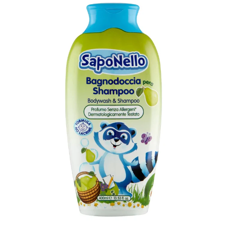 Shower Gel Shampoo Peach 400 Ml