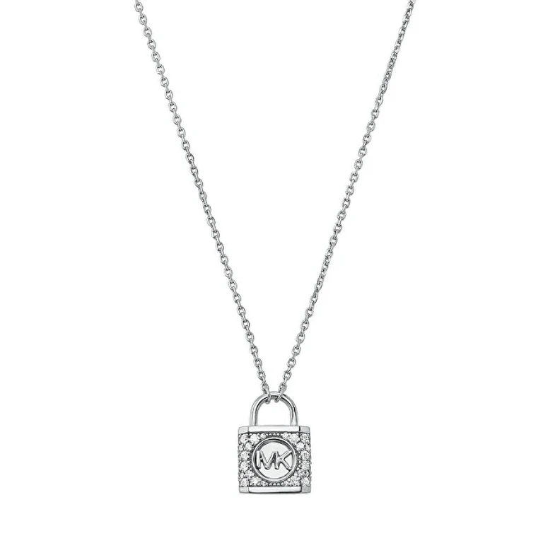 Silver Necklace With Zirconia Kors Mk Mkc1629An040 (Chain, Pendant)