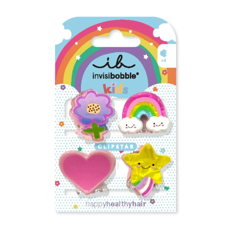 Clipstar Happy World - Hair Clips 4pcs