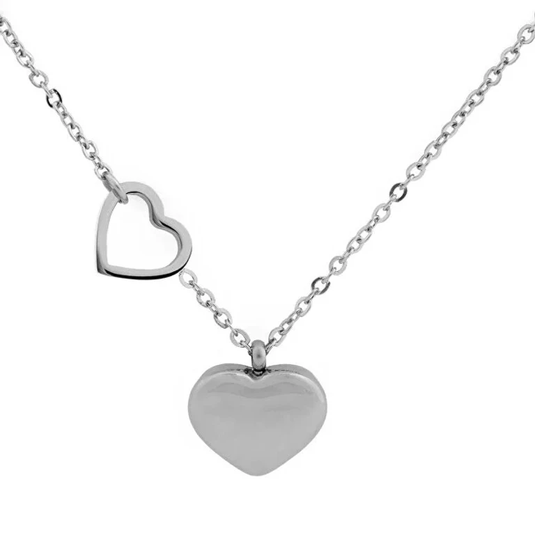 Romantic Necklace In Stainless Steel Inlove Silver
