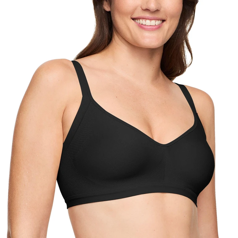 Women's 2-Pack Wireless Bra - BLACK / TOASTED ALMOND M:- M, Black/Toasted Almond