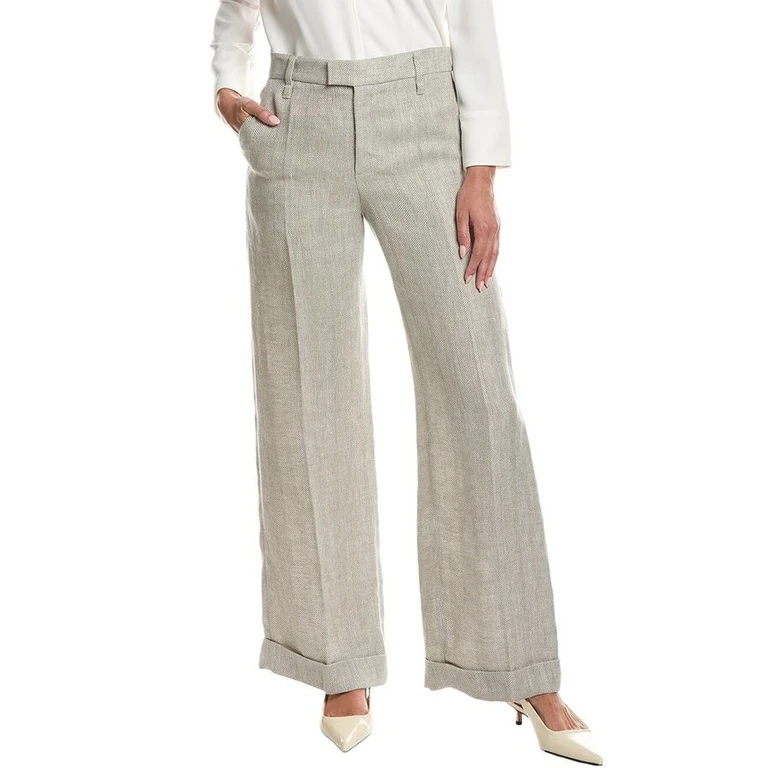 Wolight Beige Linen Trousers