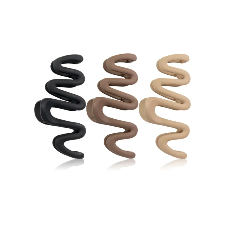 Wave Claw Hair Clips 3pcs