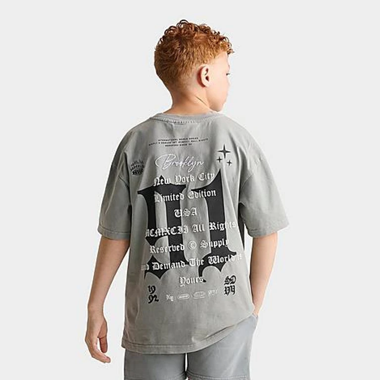 Big Kids Quita T-Shirt in Ultimate Grey Size: Small