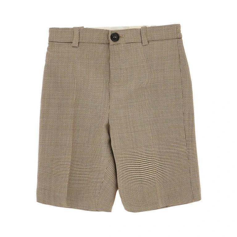 Houndstooth virgin wool-blend pants Kids 18-24