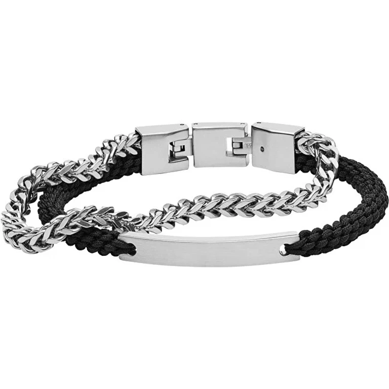 Double Bracelet in Steel Jf03325040