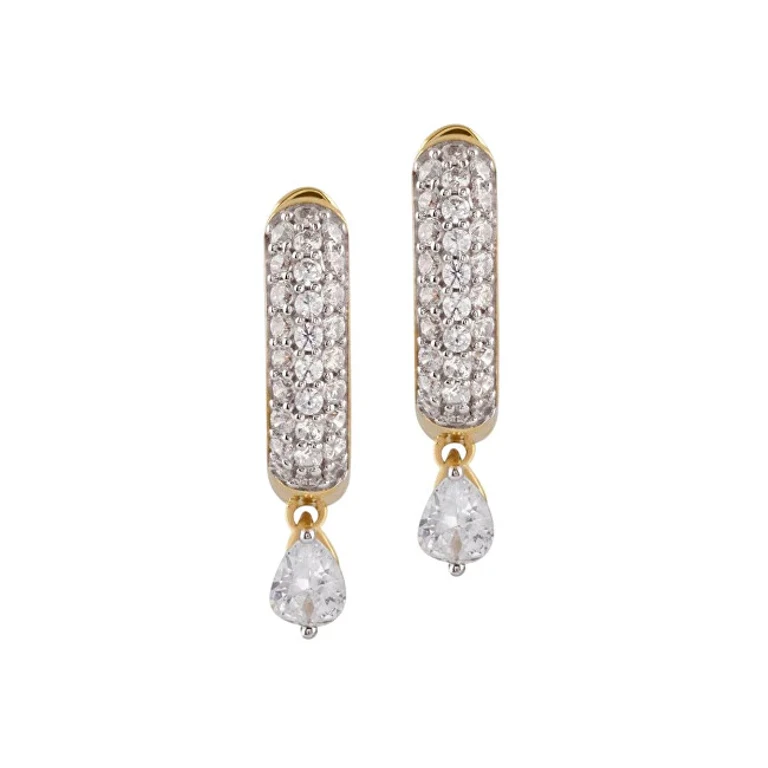 Elegant Gold-Plated Earrings with Crystal Nuances Jsbe04506Jwygt/U