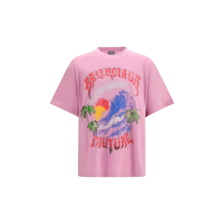 Oversized T-Shirt Vintage Surfer Old Pink